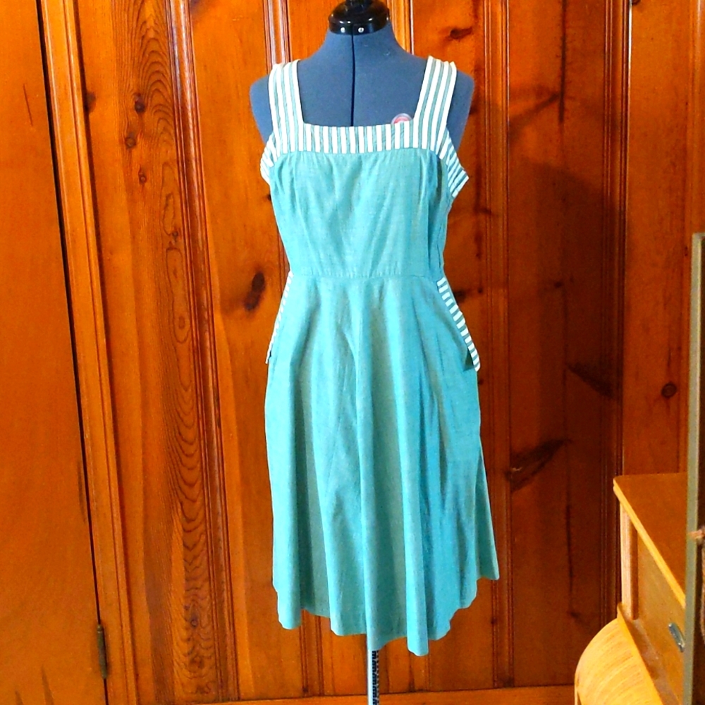 Darling Boardwalk Linen Sundress